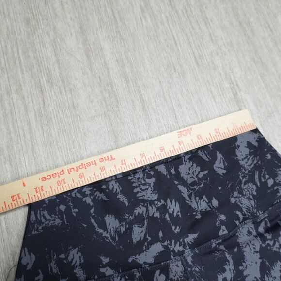 Nike Dri-FIT One High Waisted Print Leggings Black Gray Womens M Cropped Pocket - Picture 5 of 10